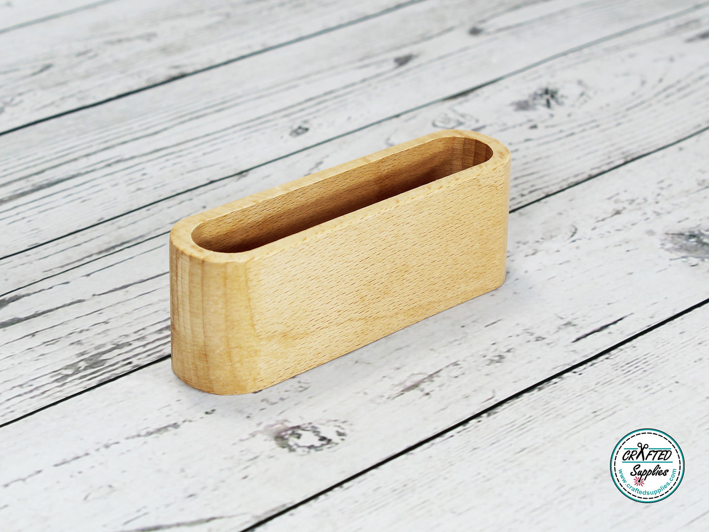 Wood business card holder for laser engraving