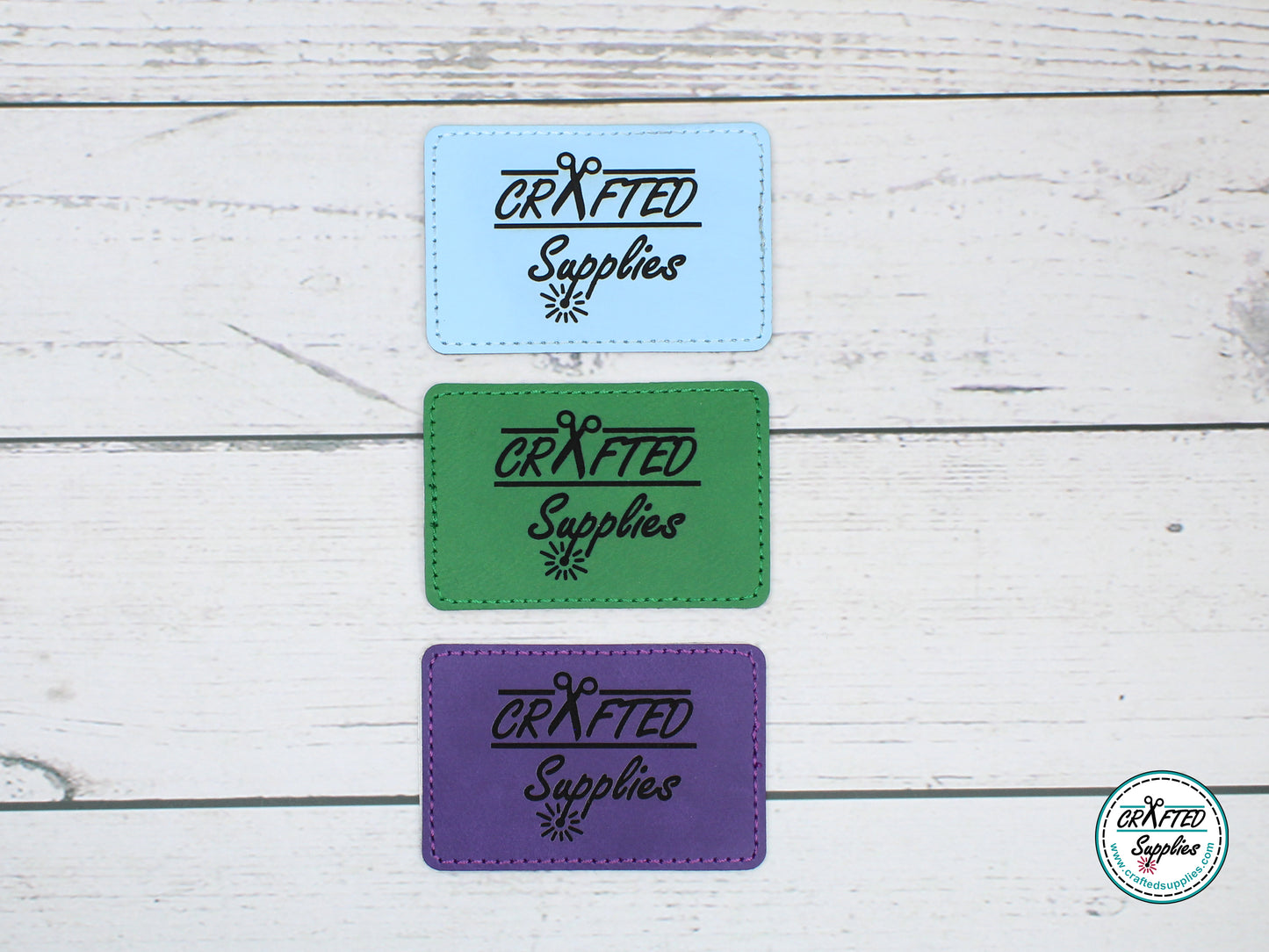 Leatherette Patch, SM Rectangle 3 in x 2 in