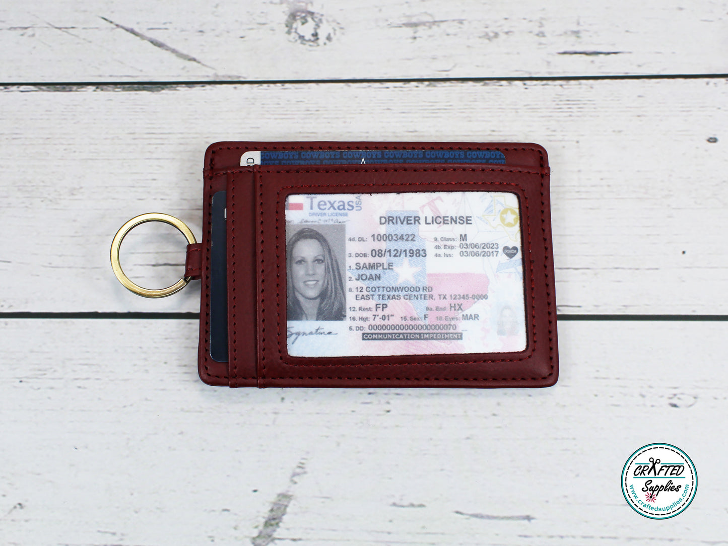 leatherette wallet for laser engraving