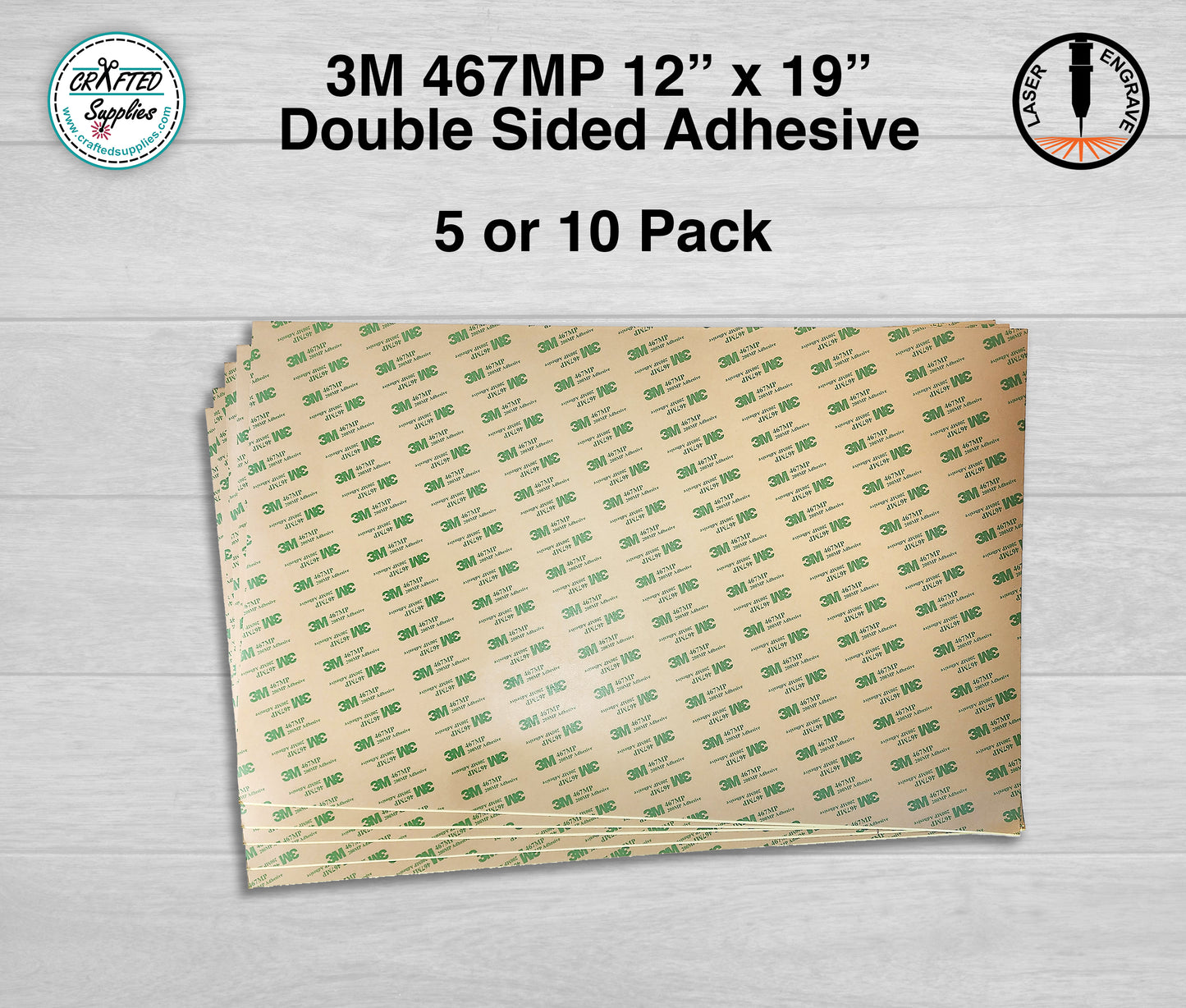 3M 467MP transfer tape sheets