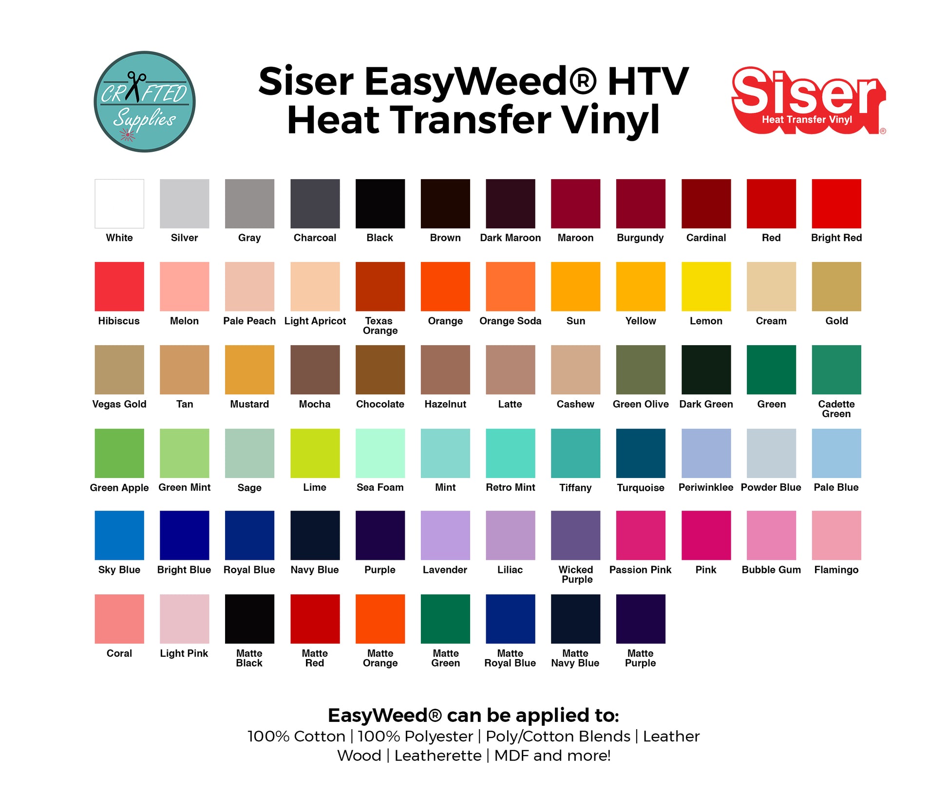 Siser HTV heat transfer vinyl