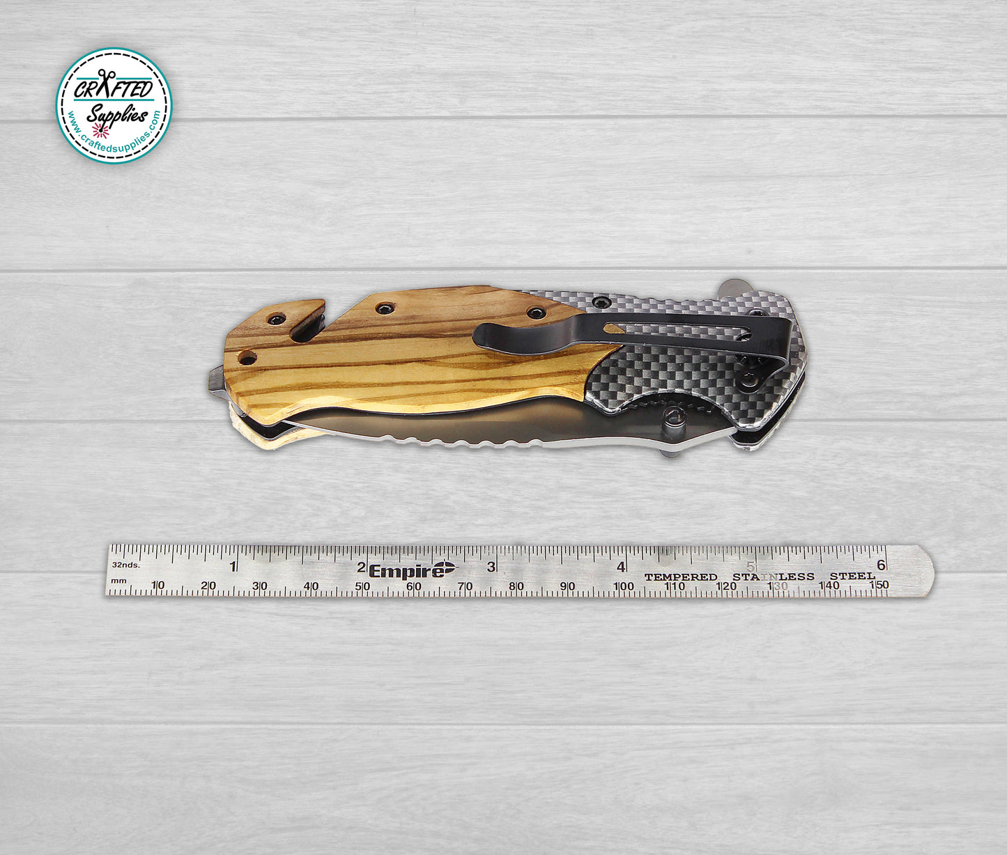 Olive Wood Pocket Knife for laser engraving