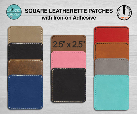 glowforge safe leatherette patch