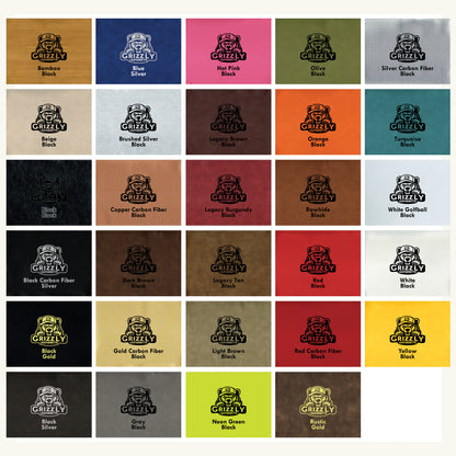 Grizzly Leatherette, All Colors 12in x 24in