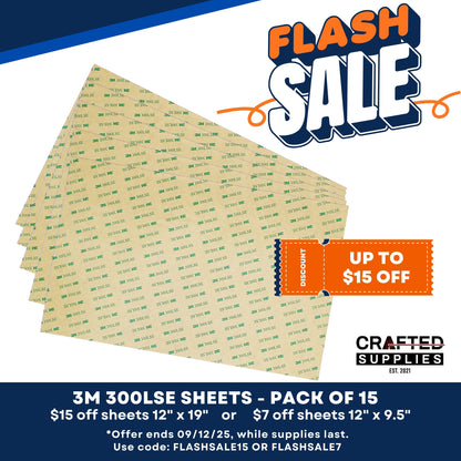3M 300LSE Sheets Double Sided Tape, Flash Sale