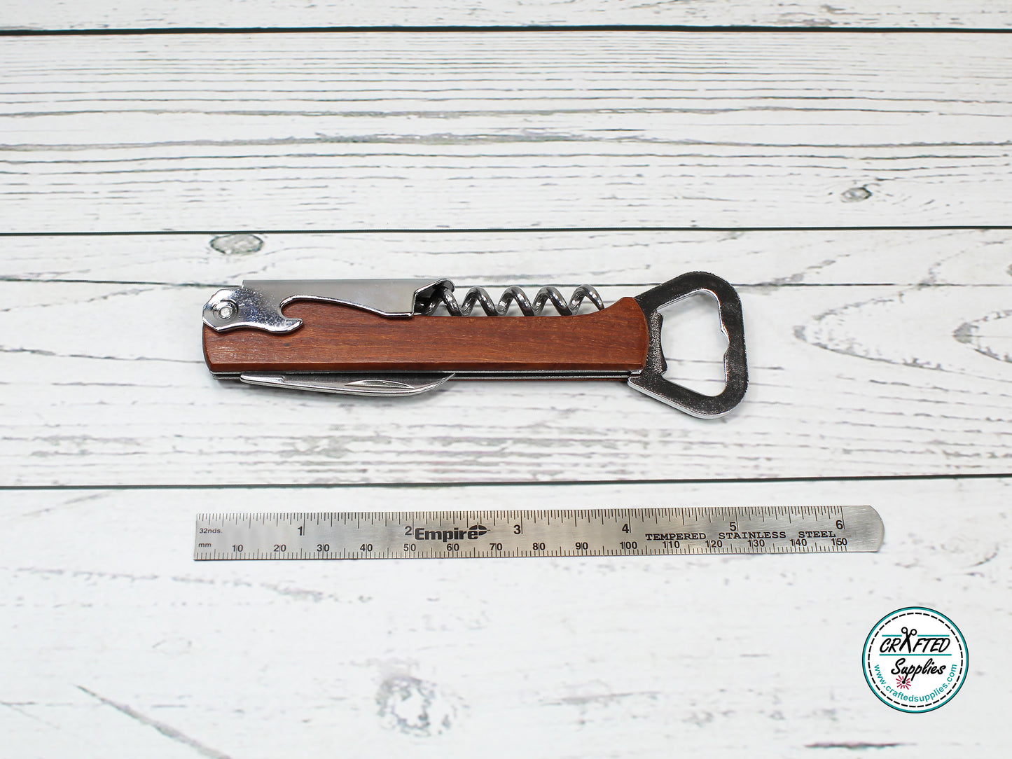Wine Opener and Bottle Opener with Foil Cutter