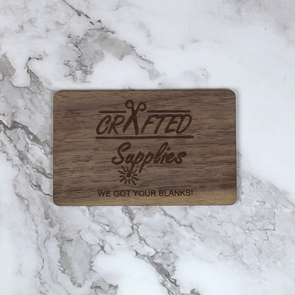 NFC Tag Wood Business Card 10-Pack