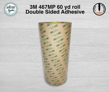 3M 467MP Double Sided Tape, 60yd Roll