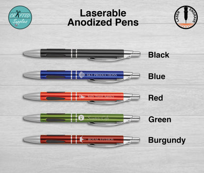 Laserable Anodized Pen, 5 pack
