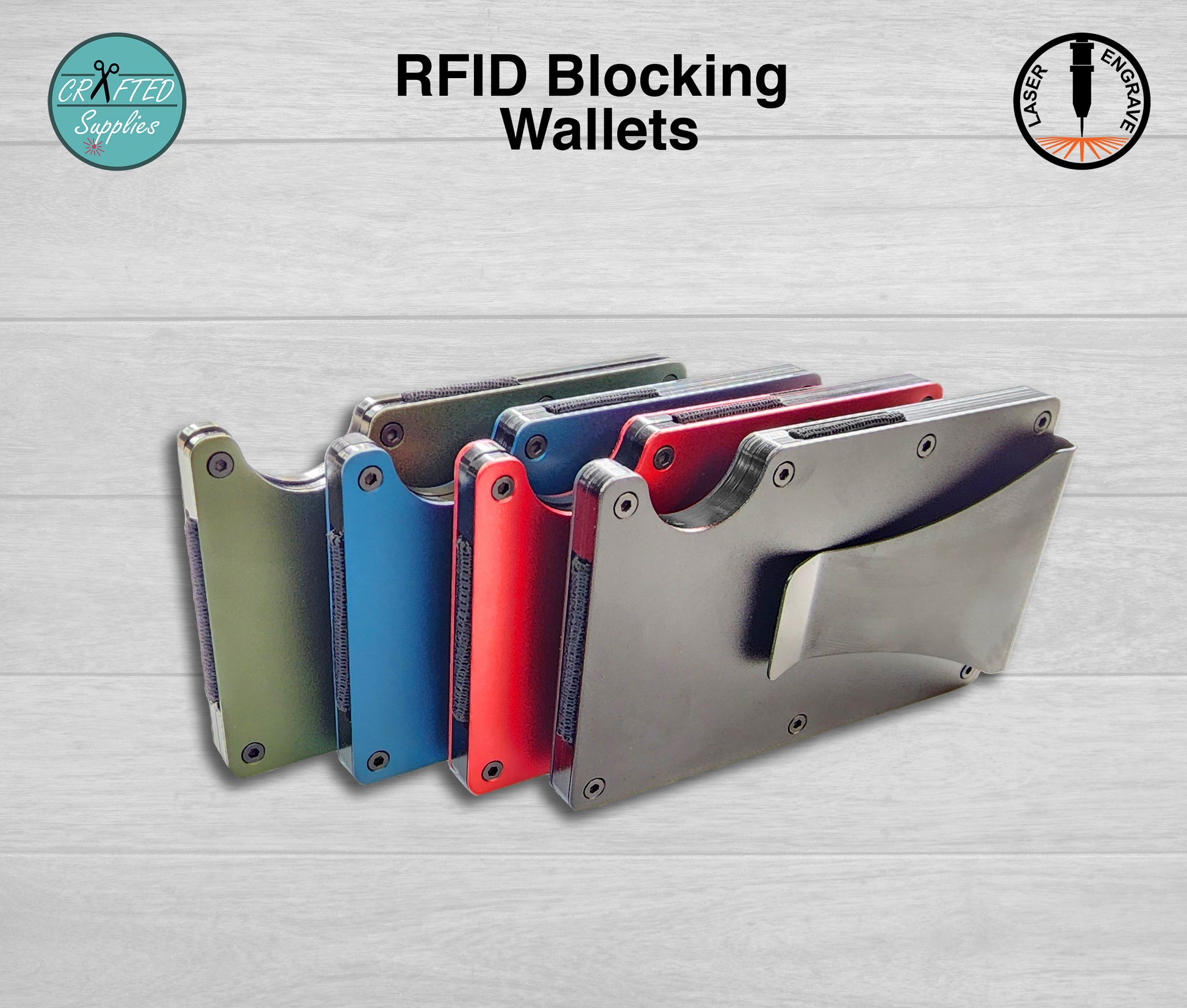 Minimalist RFID Wallet Metallic Green / Wallet + Gift Bag
