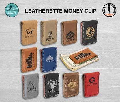 crafted supplies leatherette money clip