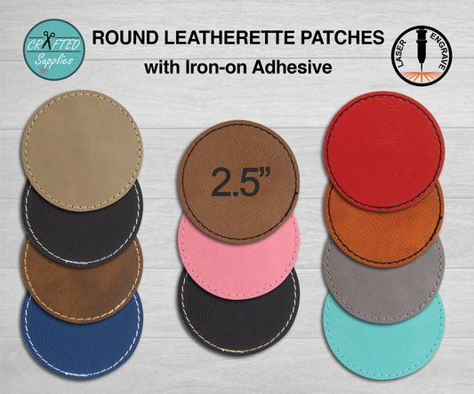 Leather Patch With Heat Adhesive, Rectangle 3 x 2