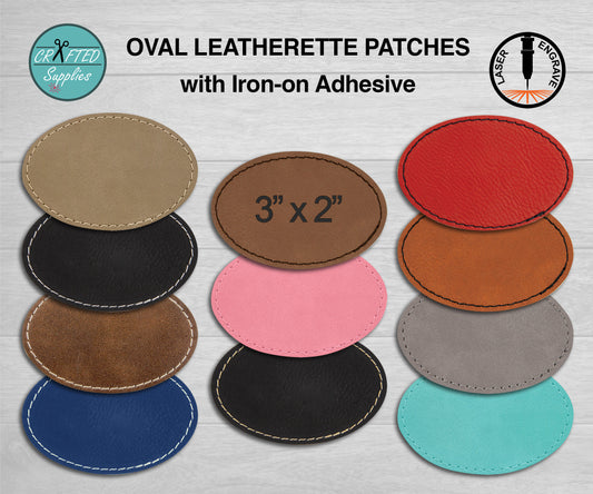 patch with iron-on adhesive for lasering