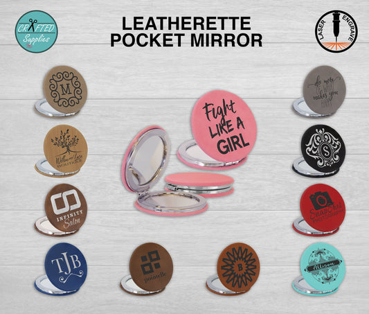 proofgrade leatherette pocket mirror